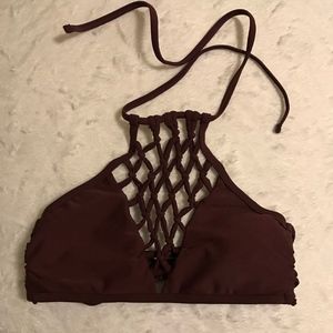 High neck Swim Suit Top (size small)